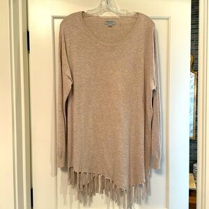 Repeat easy knit fringe sweater